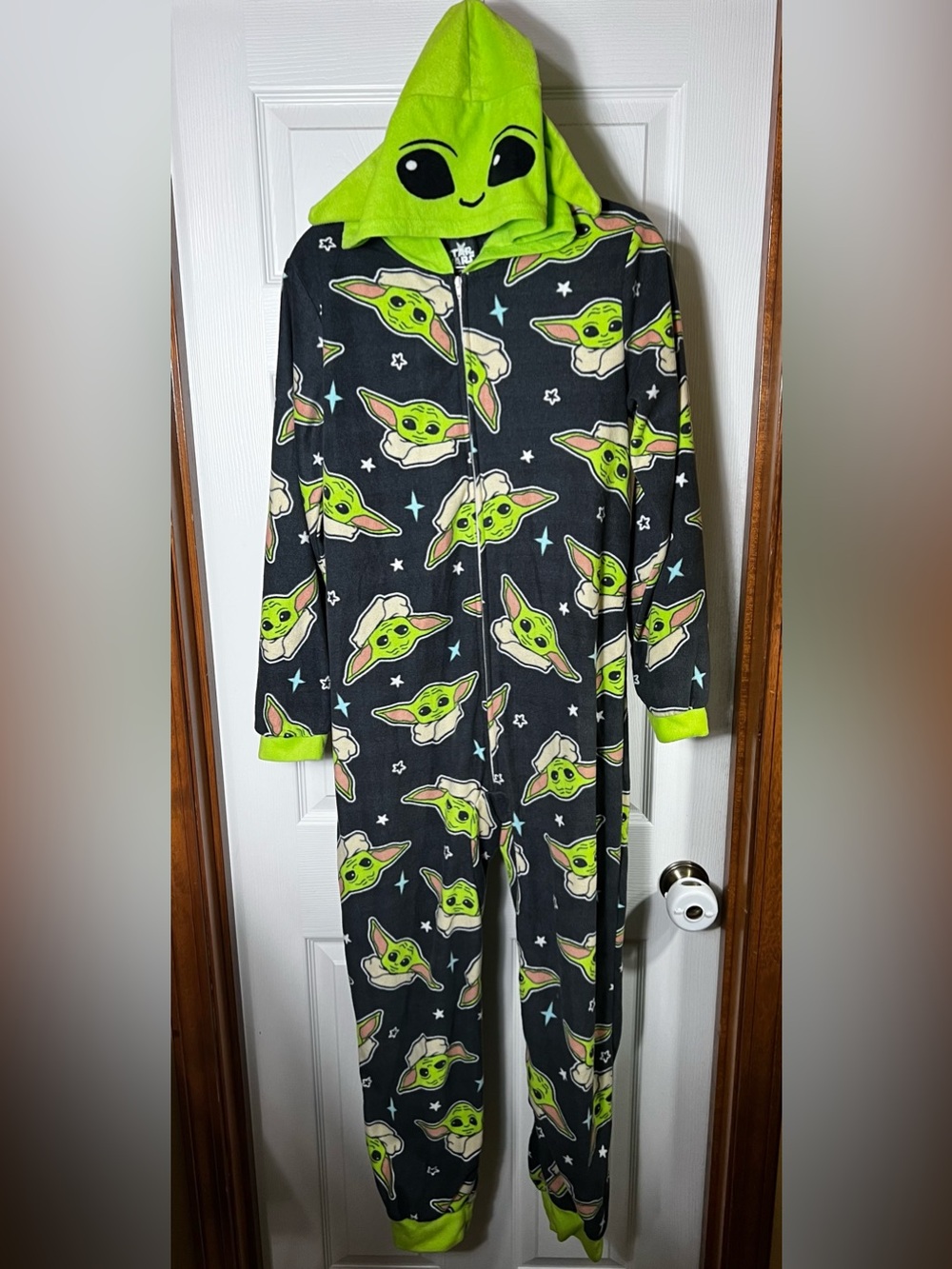 Adult OnesiePajama Costume Pajamas YodaStar Wars Unisex Women’s M (Men's S)